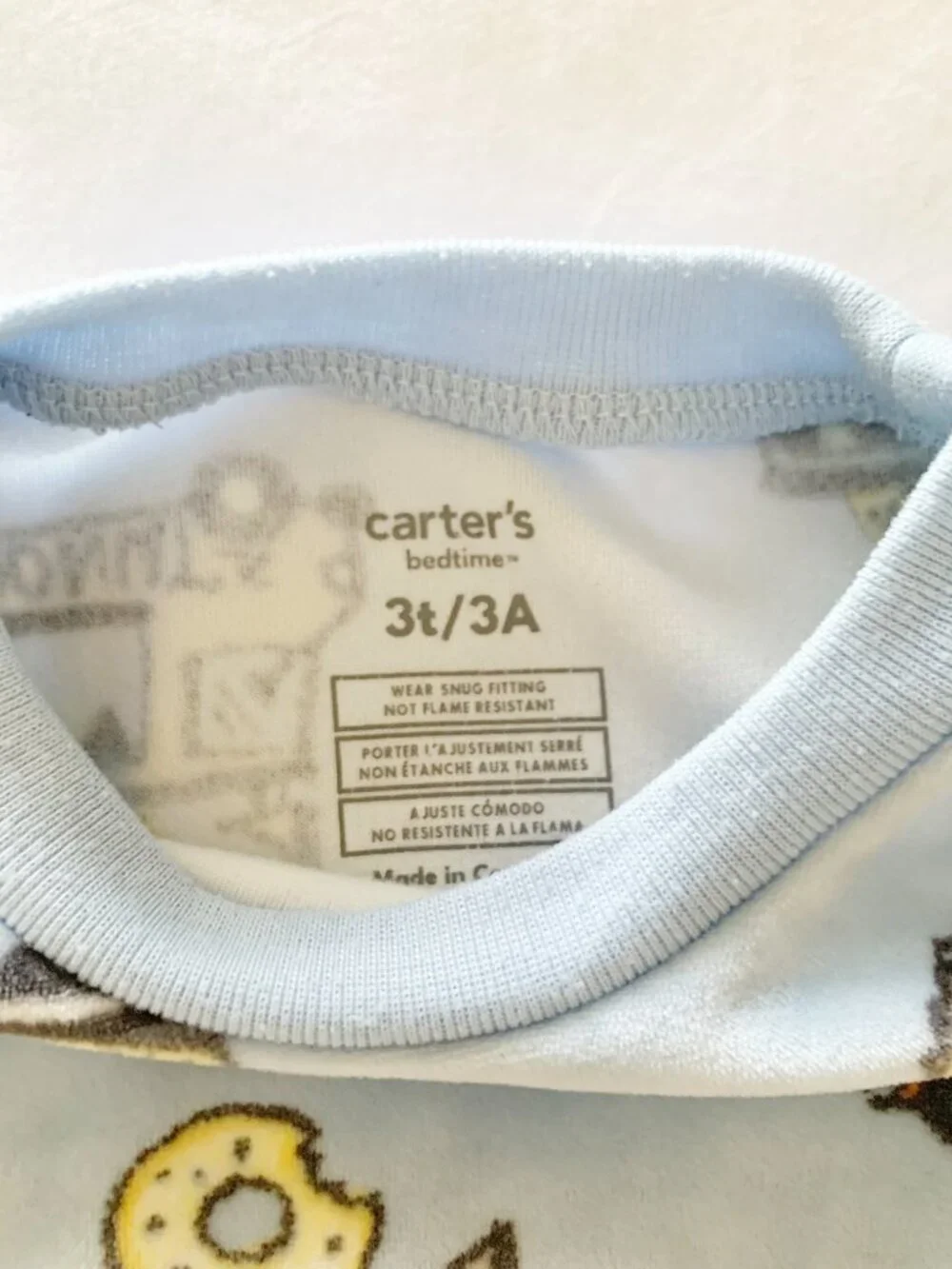 Carter’s Velour Pajamas • Food Trucks • 3T
